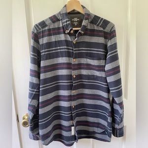 H&M Striped Flannel Button Up